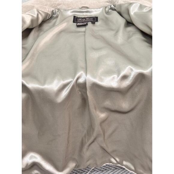 Terry Lewis Sage All Leather Floral Embroidery    suede Jacket and skirt 1X - Picture 12 of 16